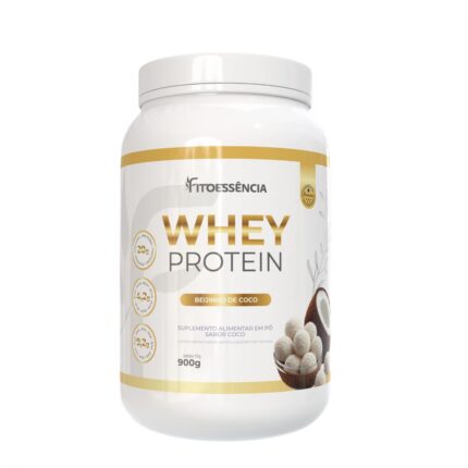 FITO WHEY PROTEIN 900G - BEIJINHO DE COCO - FITOESSÊNCIA