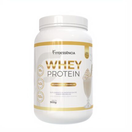 FITO WHEY PROTEIN 900G - MILKSHAKE DE BAUNILHA - FITOESSÊNCIA