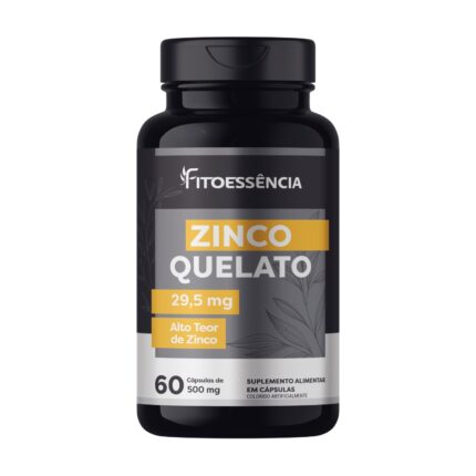 ZINCO QUELATO - 60 CÁPSULAS - FITOESSÊNCIA